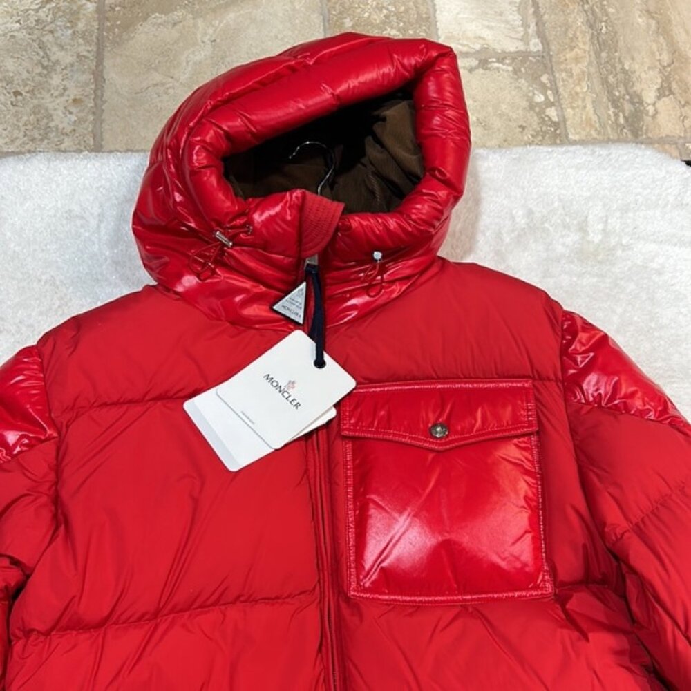 Moncler Red Down Eloy Jacket - Picture 5 of 13